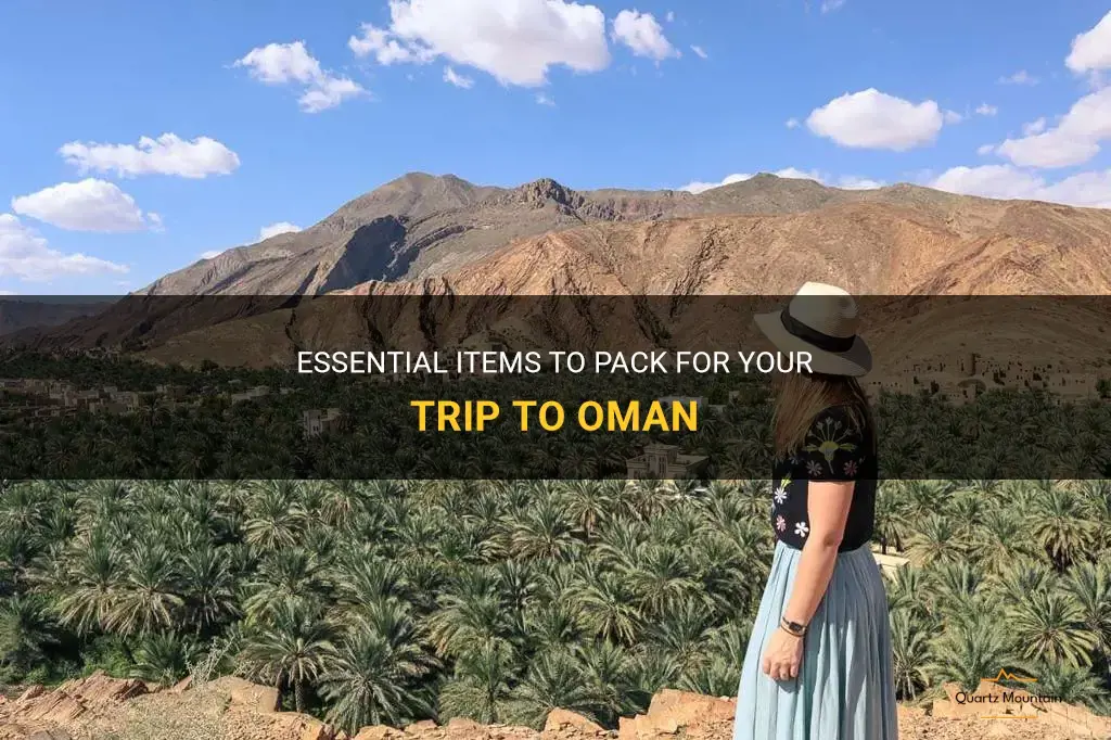 what should you pack going to oman
