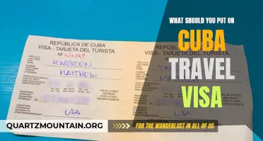What to Include on Your Cuba Travel Visa Application