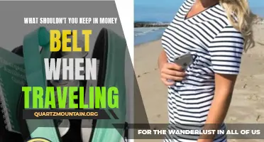 What Items Should You Avoid Keeping in Your Money Belt While Traveling?