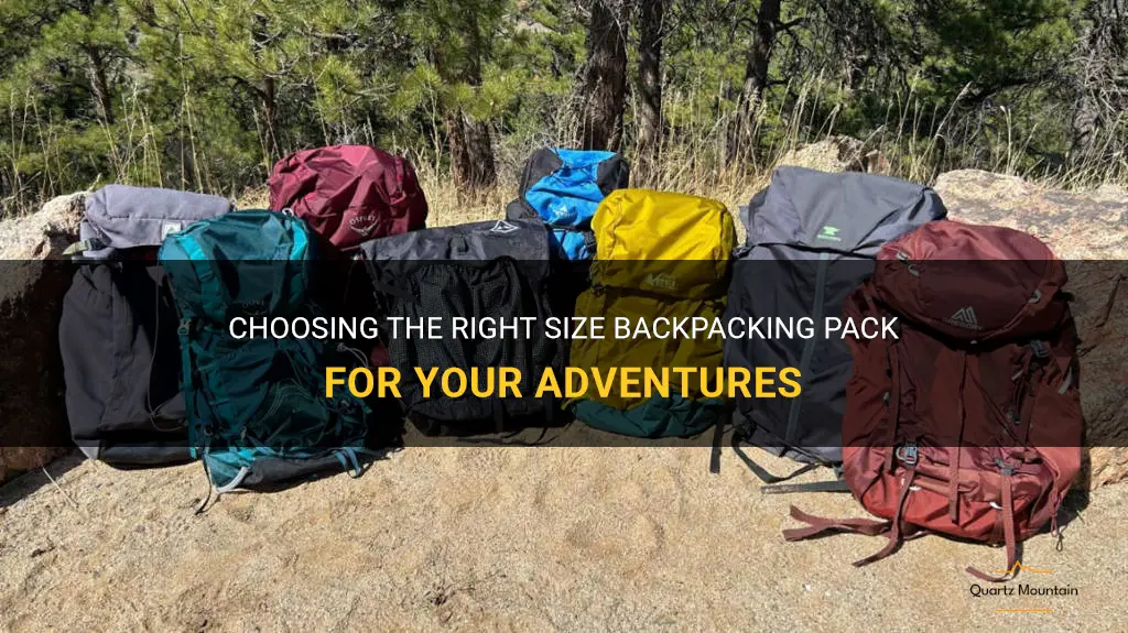 what size backpacking pack to get