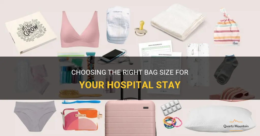 what size bag to pack for hospital