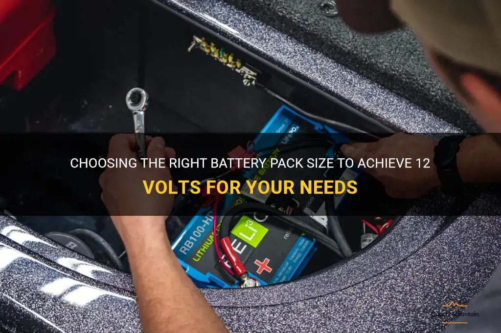 what size battery pack to equal 12 volts
