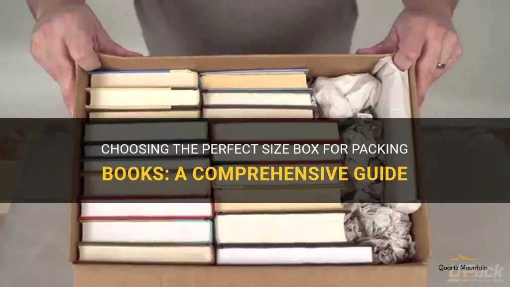 what size box should I use to pack books