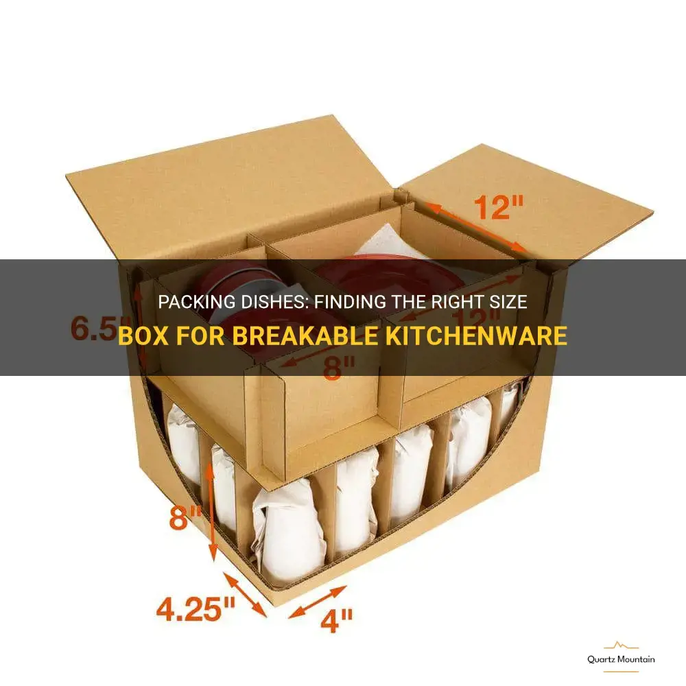 what size box to pack dishes