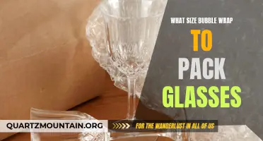 Choosing the Perfect Size Bubble Wrap for Safely Packing Glasses