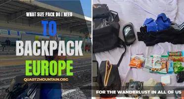 The Essential Guide to Choosing the Right Size Pack for Backpacking Europe