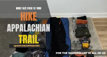 Choosing the Right Size Pack for Thru-Hiking the Appalachian Trail
