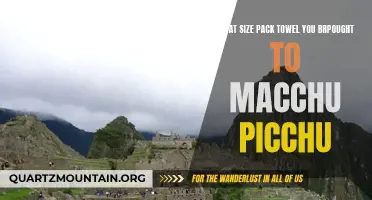 The Ideal Pack Towel Size for Your Macchu Picchu Adventure