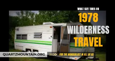 Finding the Right Tire Size for Your 1978 Wilderness Travel Trailer