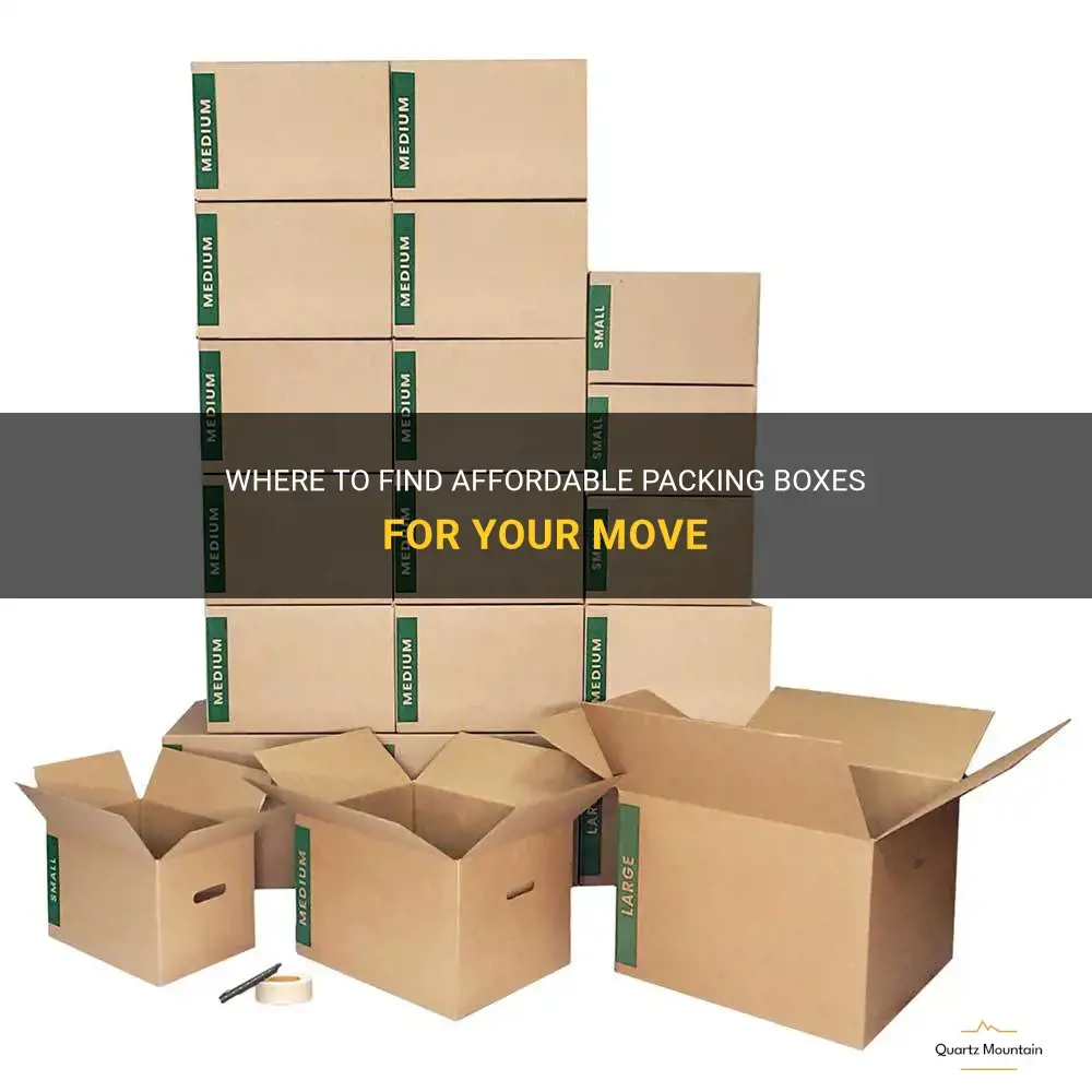 what store to buy cheap packing boxes
