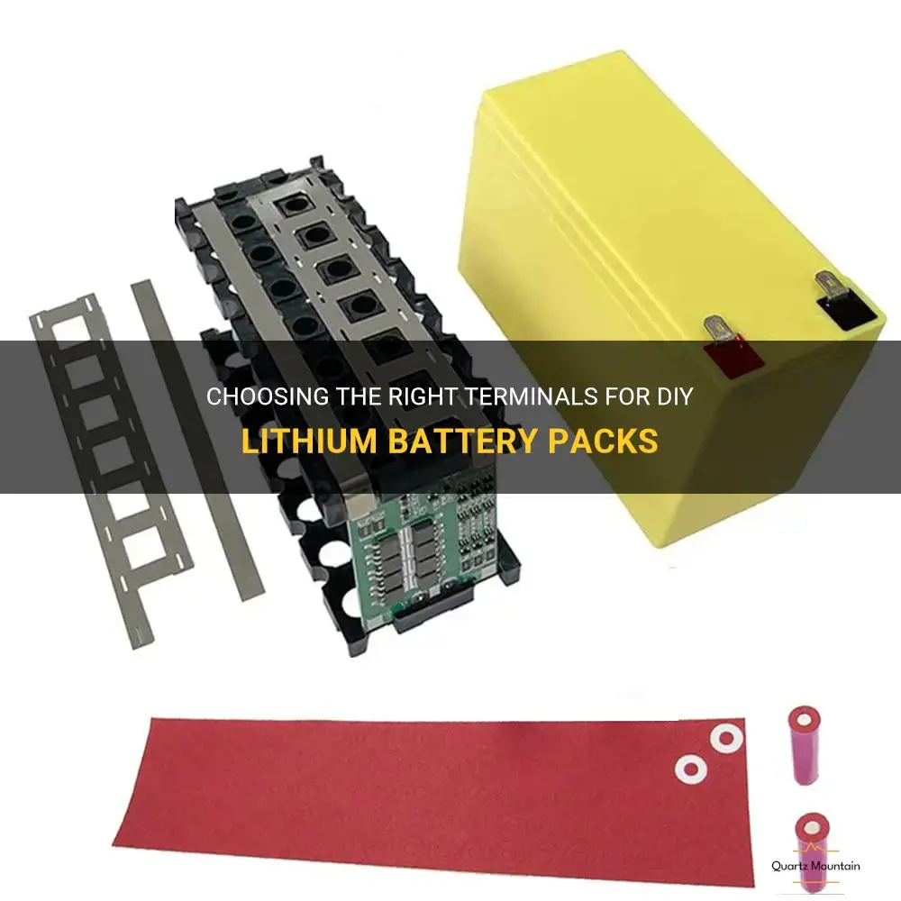 what terminals to use for diy lithium battery pack