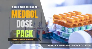 What to Avoid When Taking Medrol Dose Pack: A Comprehensive Guide