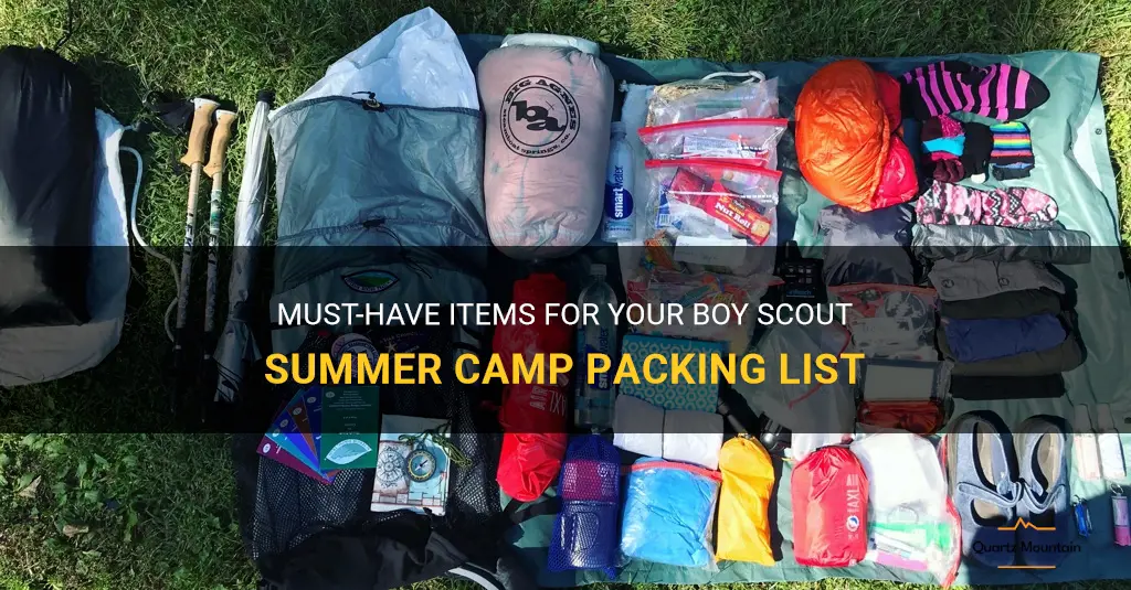 what to bring to boy scout summer camp packing list