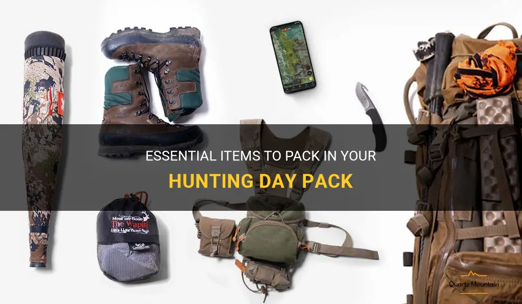 what to carry in a hunting day pack