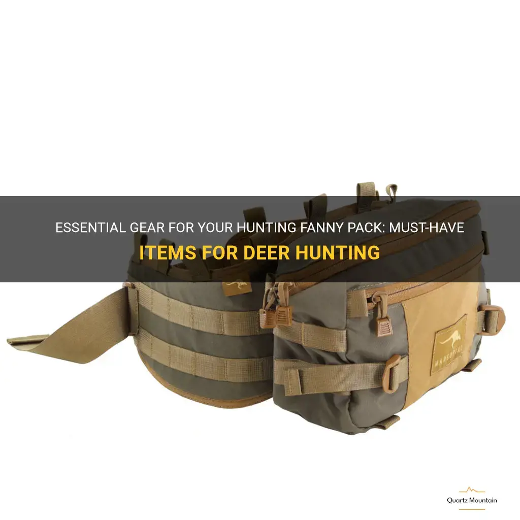what to carry in hunting fanny pack deer