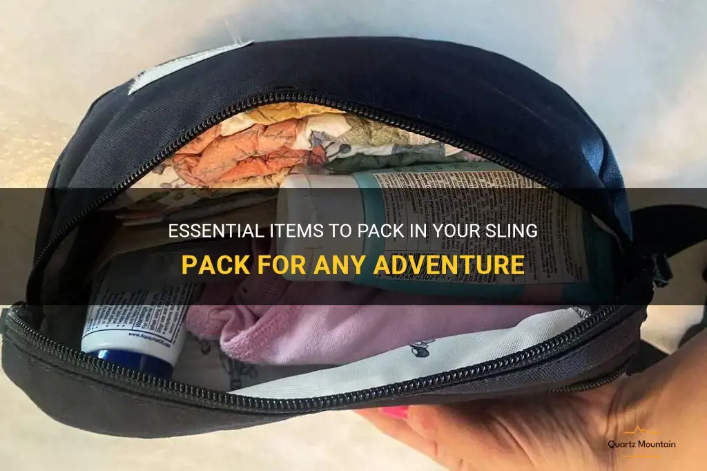 what to carry in my sling pack