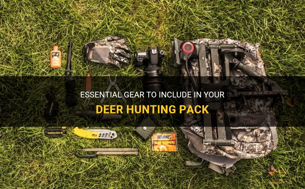 what to have in your deer hunting pack