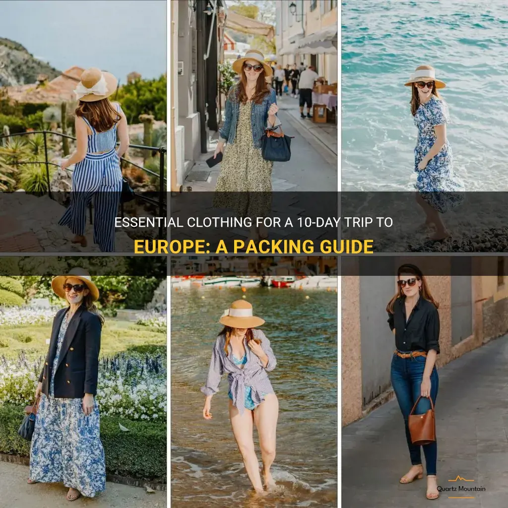 what to pack 10 day trip to europe clothes