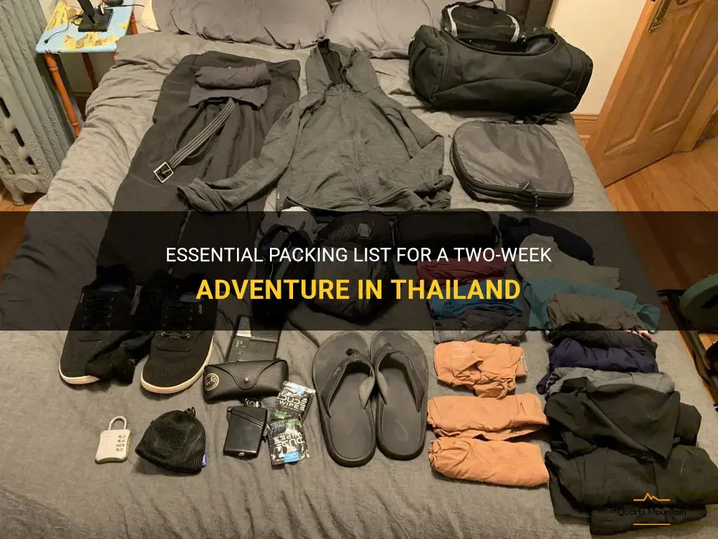 what to pack 2 weeks in thailand