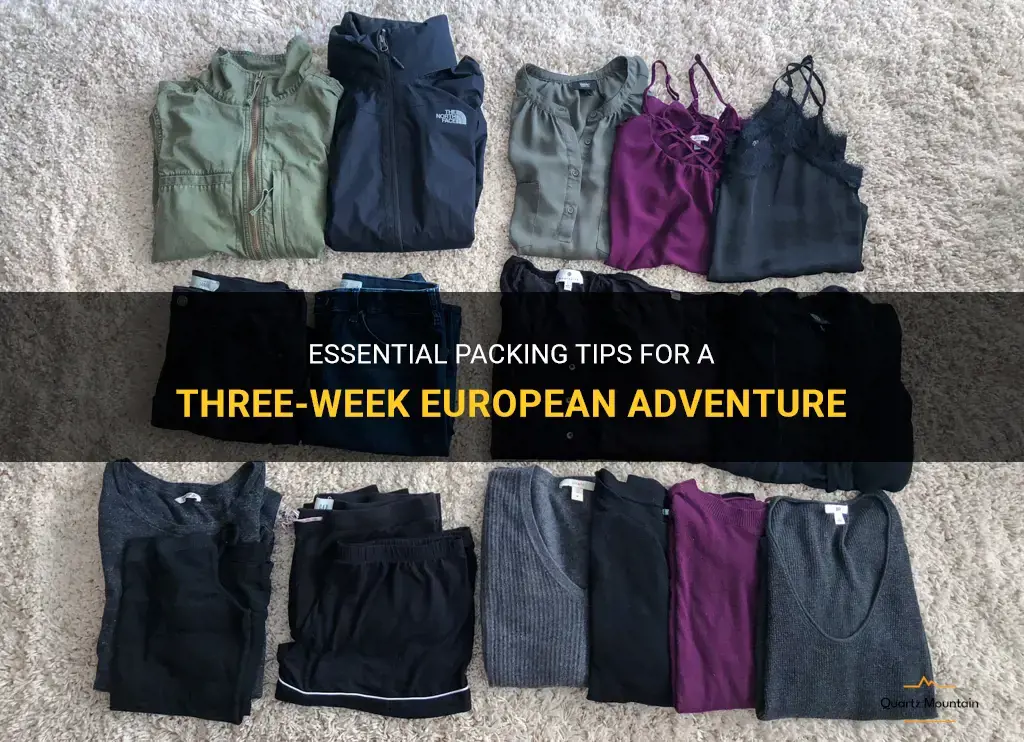 what to pack 3 weeks in europe