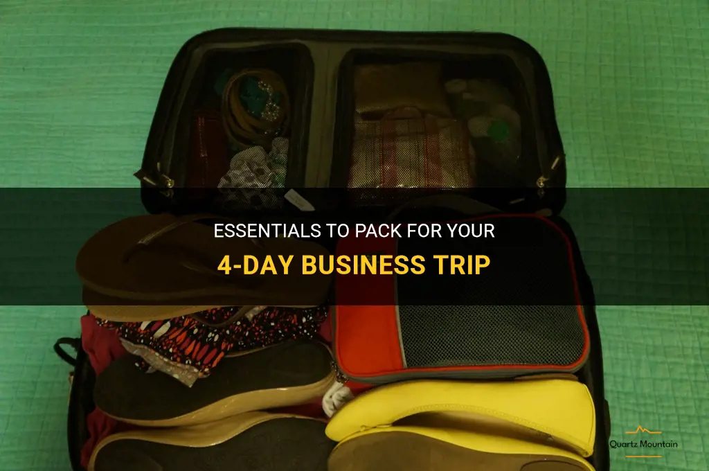 what to pack 4 day business trip