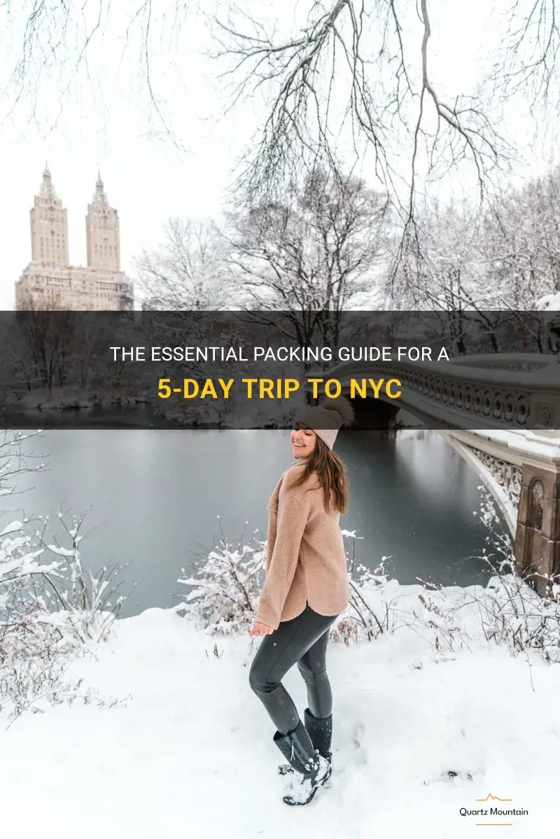 what to pack 5 days in nyc
