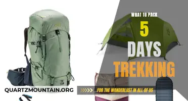 Essential Items to Pack for a 5-Day Trekking Adventure