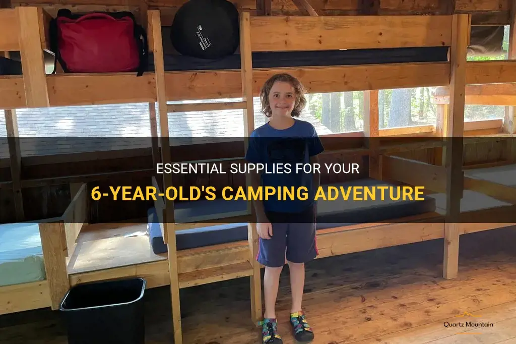 what to pack a 6 year old for camping trip