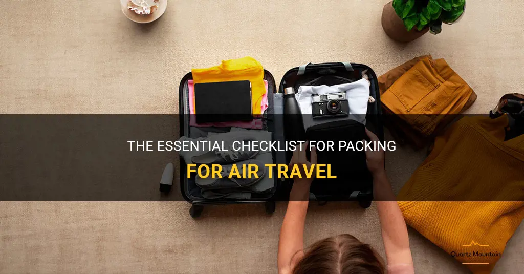 what to pack air travel