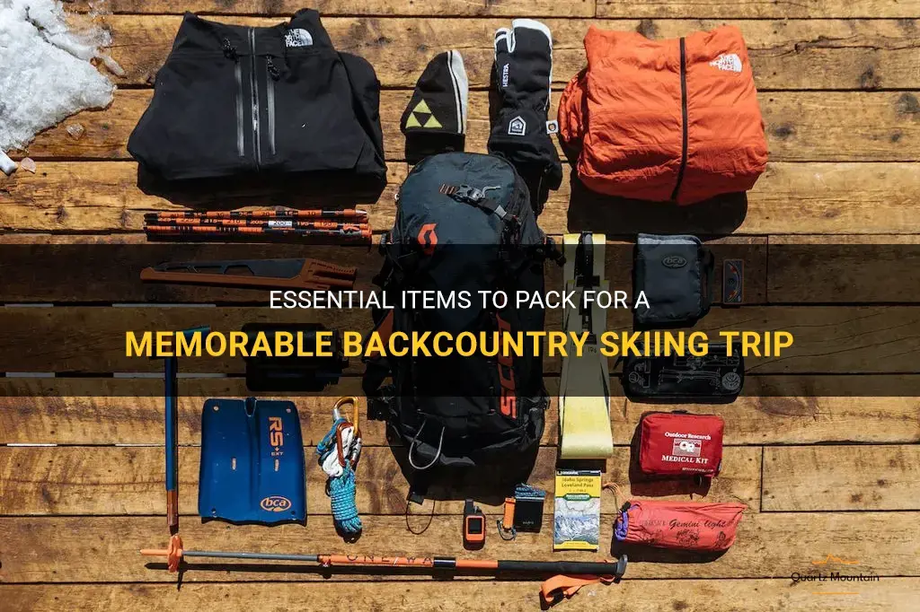what to pack backcountry skiing