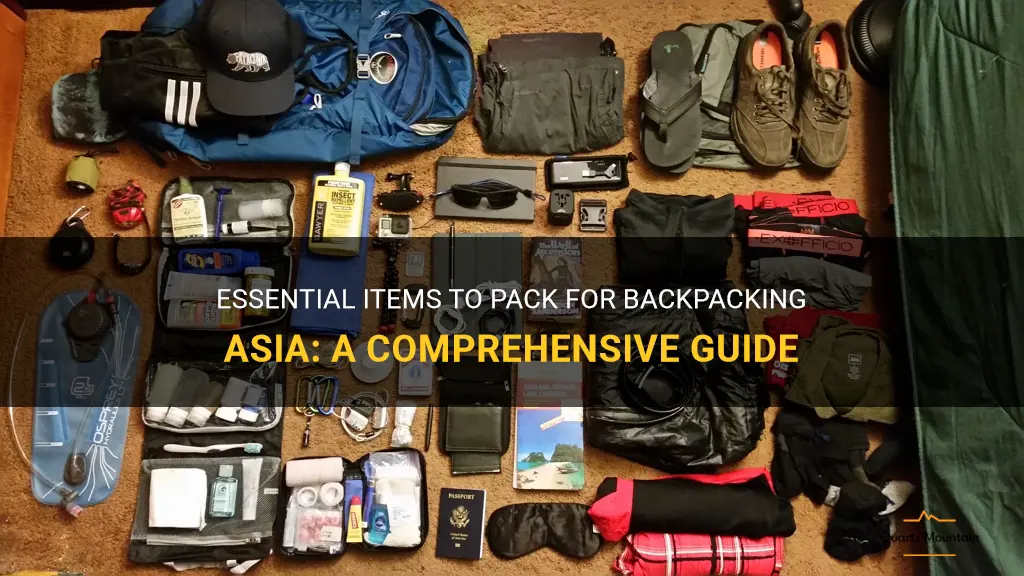 what to pack backpacking asia