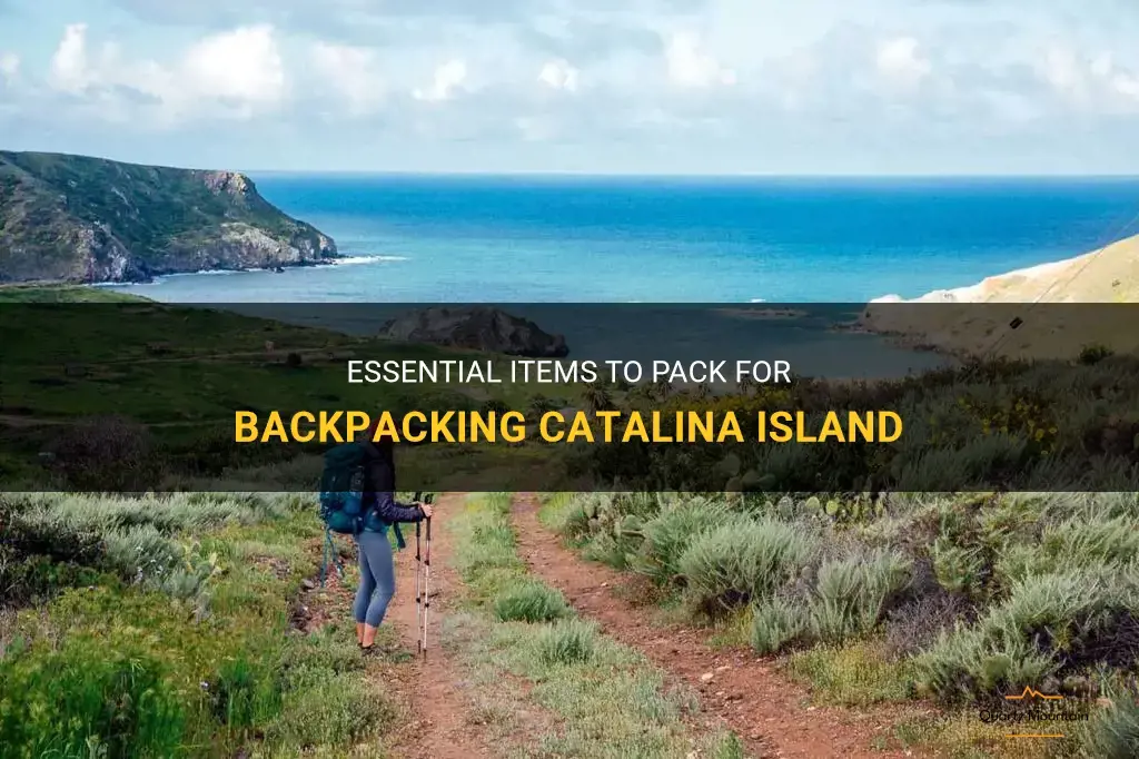 what to pack backpacking catalina island