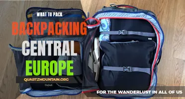Essential Items to Pack for Backpacking Central Europe