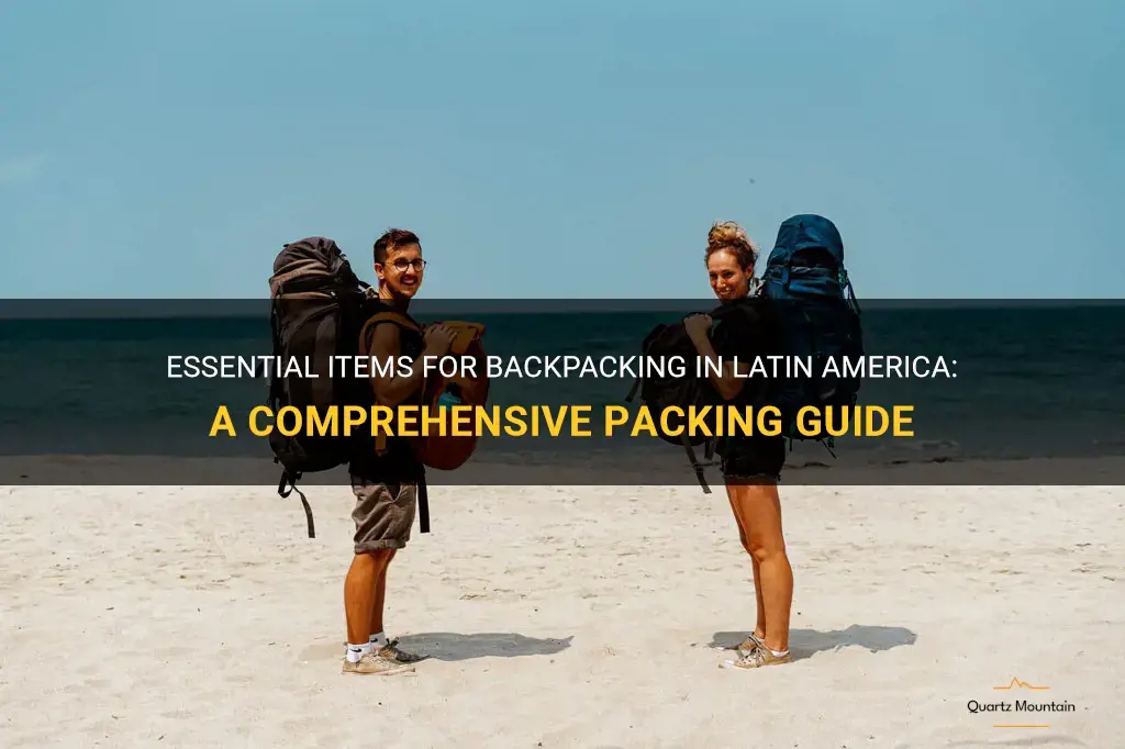 what to pack backpacking latin america