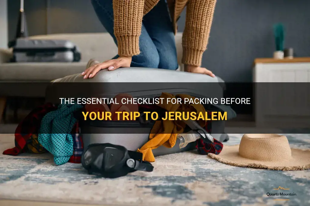 what to pack before trip to jerusalem