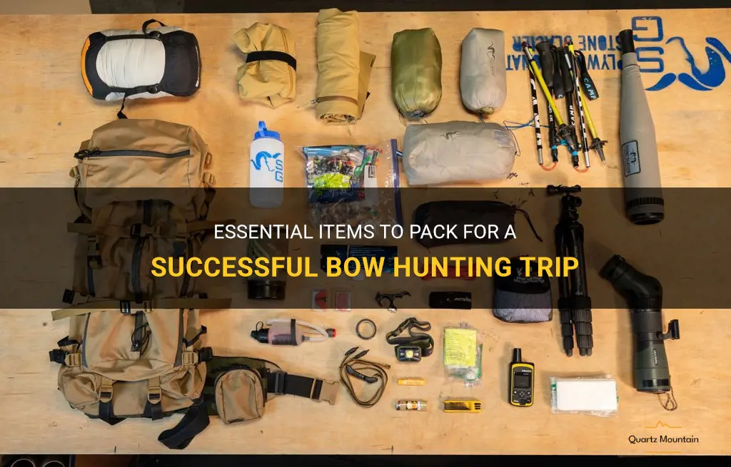 what to pack bow hunting