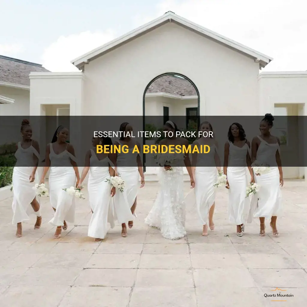 what to pack bridesmaid
