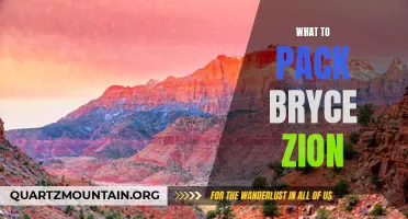 Essential Packing List for Visiting Bryce and Zion National Parks