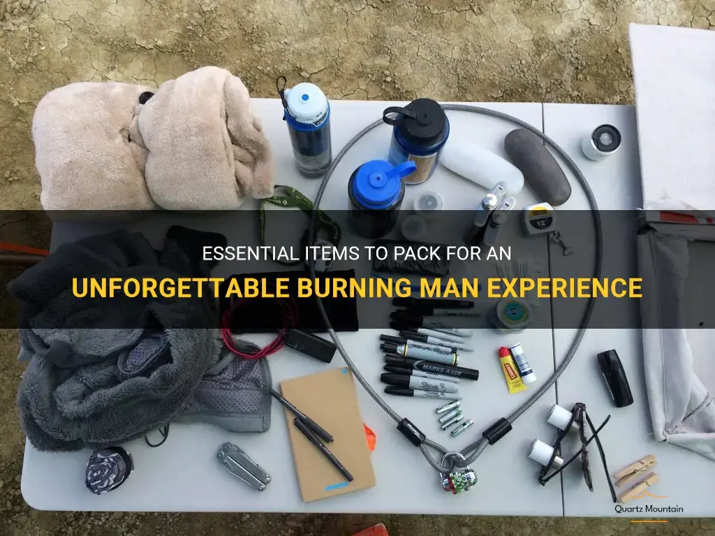 what to pack burning man