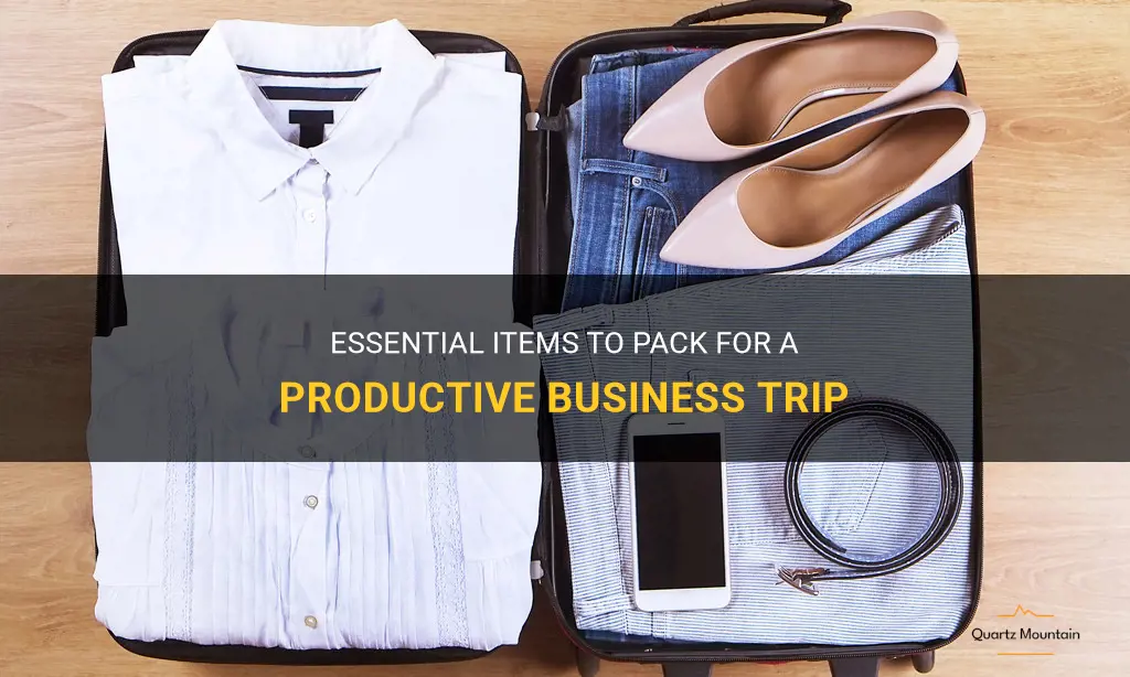 what to pack business trip
