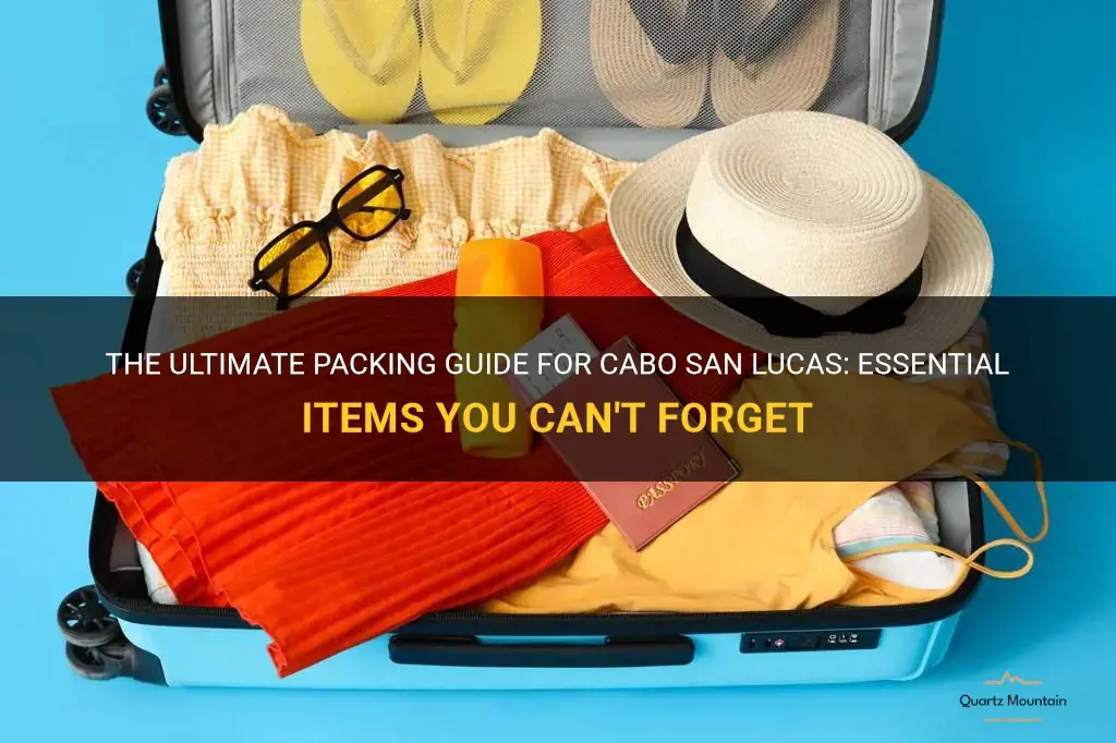 what to pack cabo san lucas