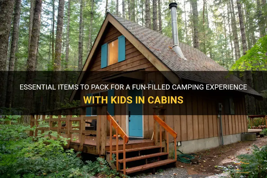 what to pack camping cabins kids