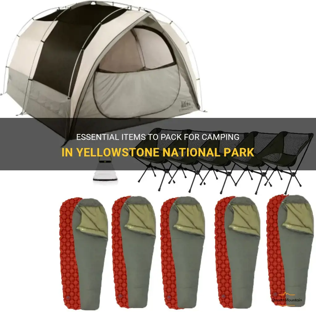 what to pack camping in yellowstone