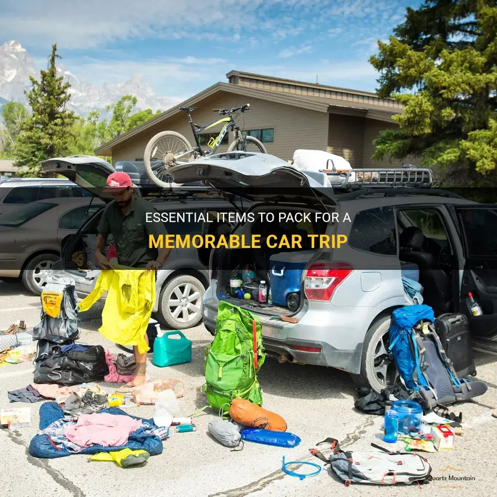 what to pack car trip