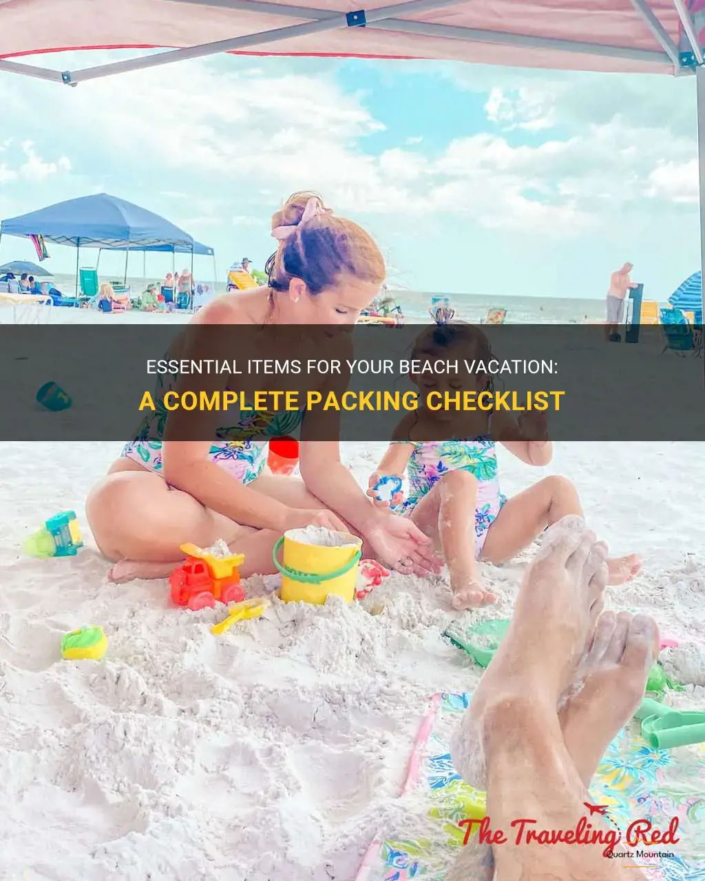 what to pack checklist for beach