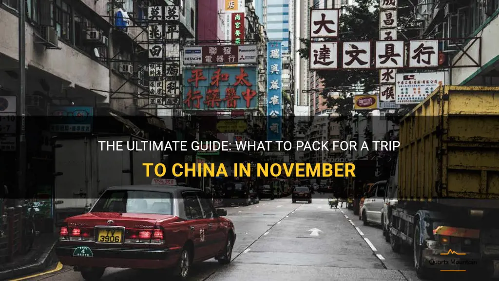 what to pack china november