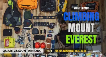 Essential Items to Pack for Climbing Mount Everest