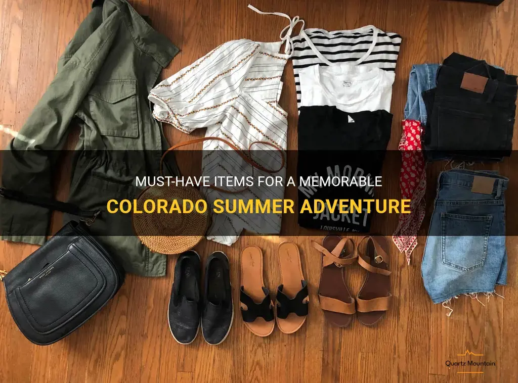 what to pack colorado summer
