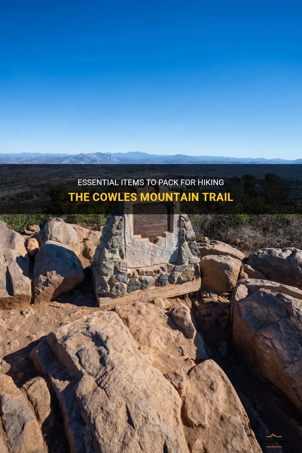 what to pack cowles mountain trail