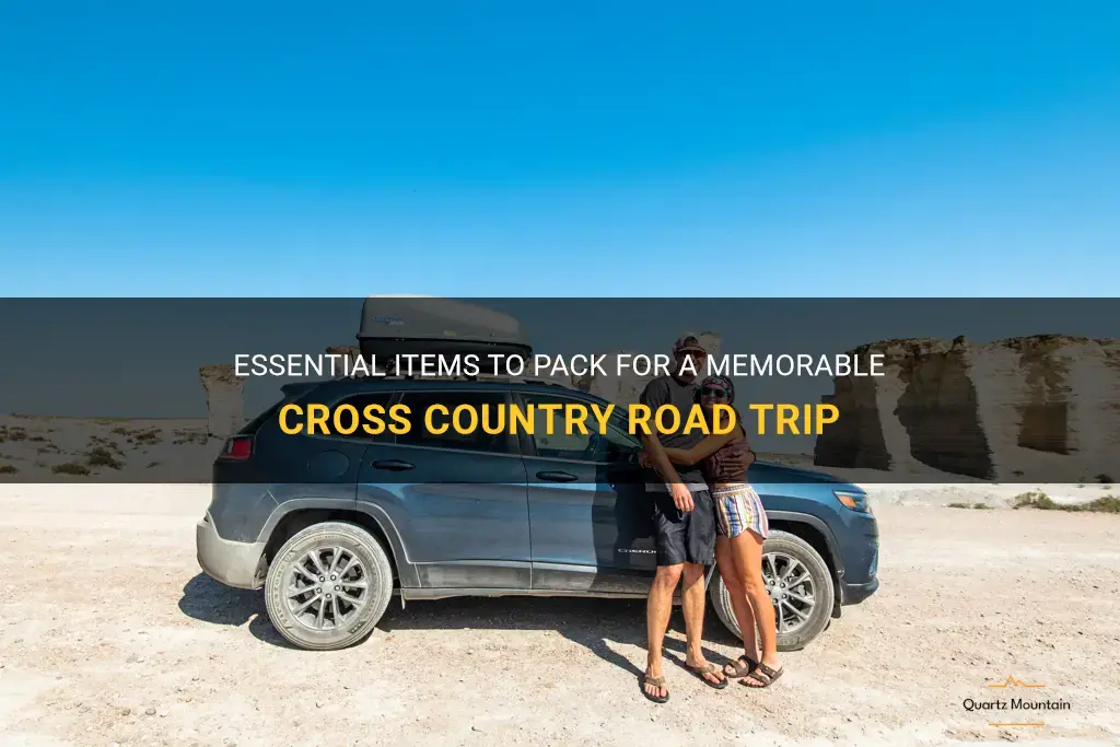 what to pack cross country road trip